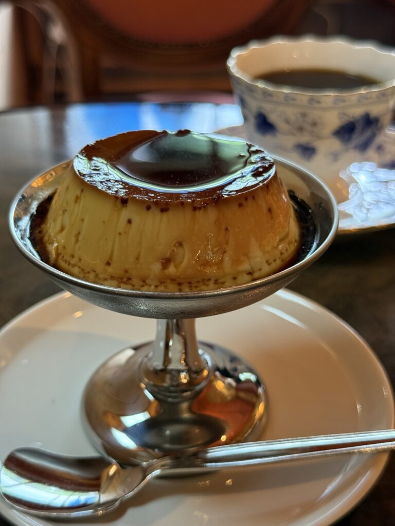 自家製プリンの写真