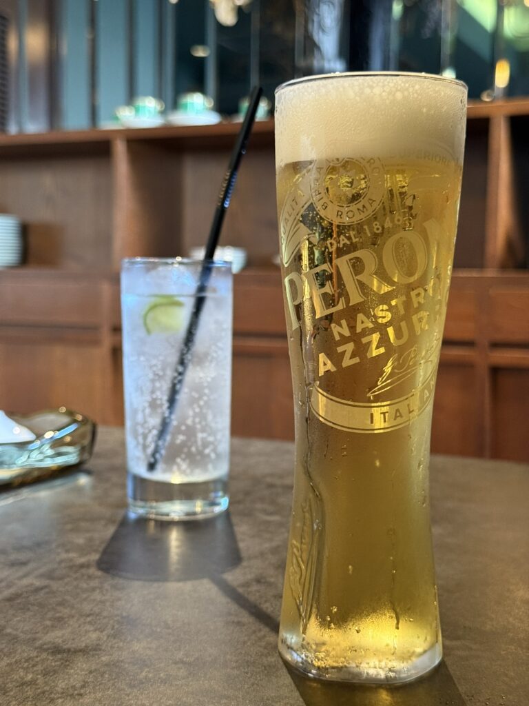 Trattoria ALBERI（トラットリア アルベリ）ビールの写真。