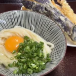 山口県宇部市『麺工棒（めんこうぼう）』ひやたまうどんとセルフの天ぷら